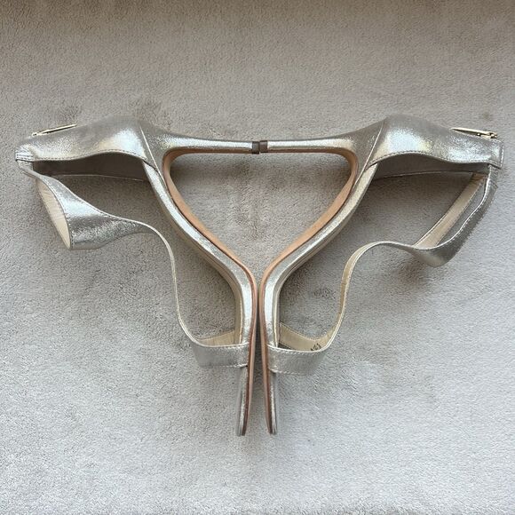 Vince Camuto Imagine Phoebe Metallic Gold Slim Heel Strappy Sandal Women 9.5 M - Picture 5 of 16